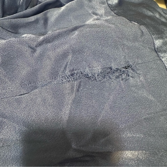 J crew Drapey shirtdress in luster crepe Delphinium Blue - Picture 5 of 5